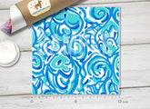 Lilly Inspired Blue Underwater Pattern Adhesive Vinyl L051